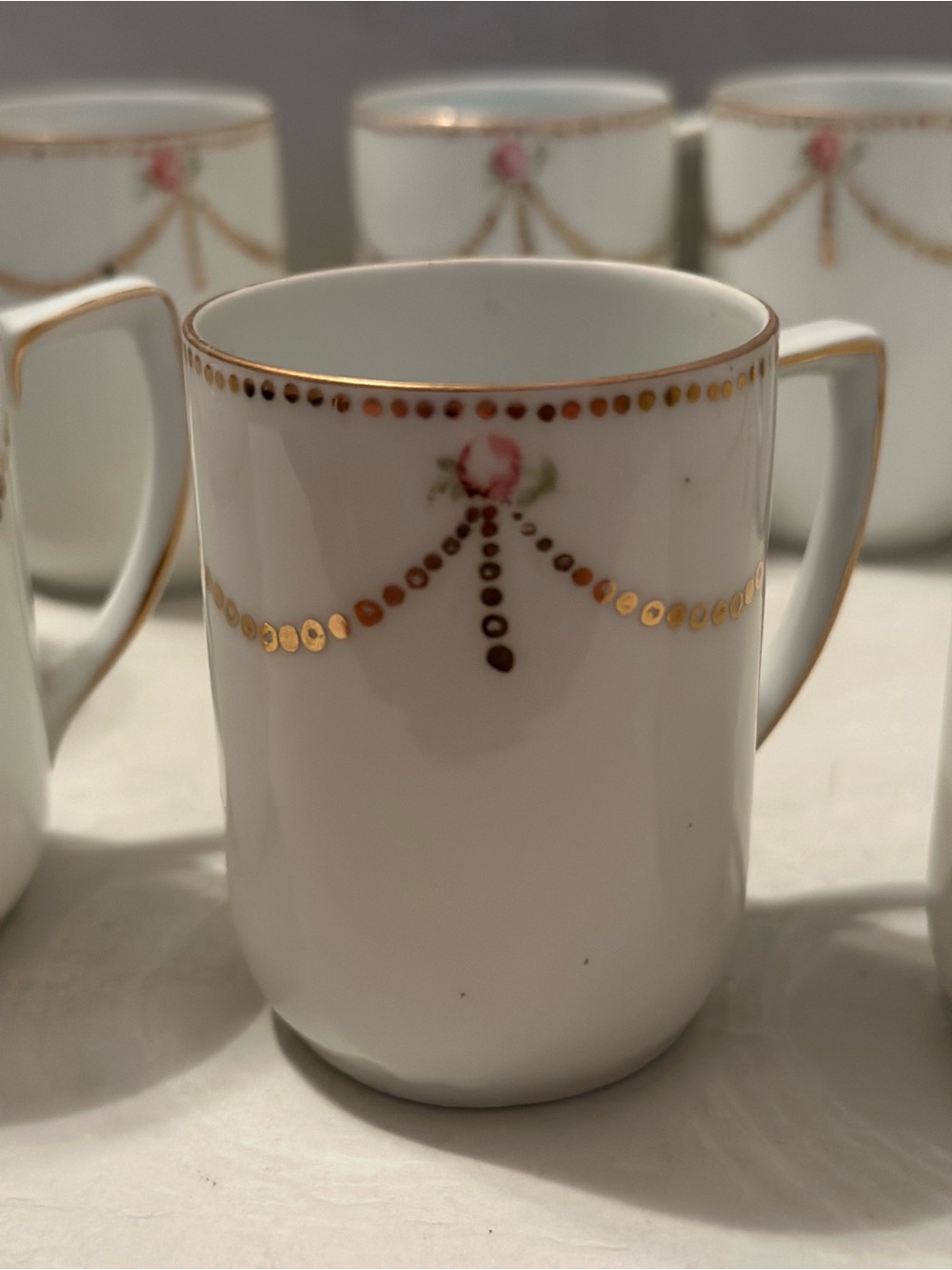 Vintage Victoria Austria #193 Demitasse Cups Set of 10 Porcelain - Picture 2 of 4